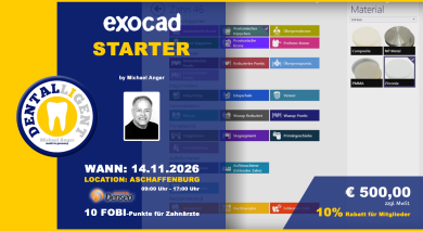 14.11.2026 - EXOCAD – Starter in Aschaffenburg - aktiv Workshop 