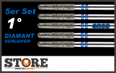 #05 - 1° - Diamant-Schleifer - 5er Set - blau/grob 