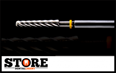 #10 - 1° - Michael Anger cone cutter - 2.35 mm shank - yellow/black medium coarse - 2,35 mm shank head 0,29 