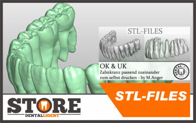 STL-FILES  - upper jaw & lower jaw teeth row matching each other to print by yourself. 