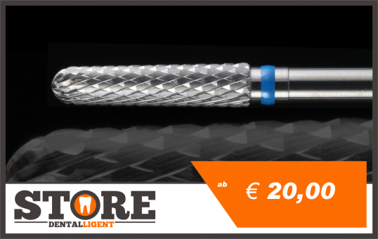 #04 - 1° - Cone milling cutter according to Michael Anger -blue/coarse - HEAD 0,29 - 2,35 mm Shank 