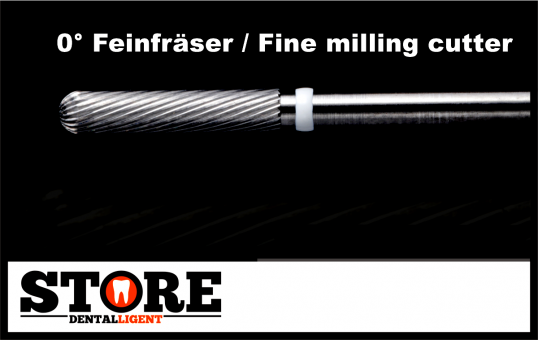 0° - Fine milling cutter - FINE - 2,35 shank - Head 025 