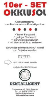 Okklusol Spray - WEISS - superfein - 10er 