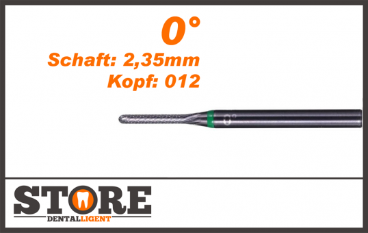 #05 - 0° - Feinfräser - 2,35 mm Schaft - 0,12 Kopf - grün/mittel 