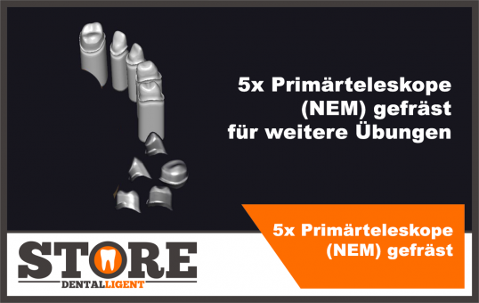 5 Primärteleskope (NEM) gefräst für weitere Übungen 